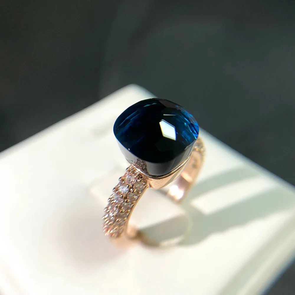 Hot Candy Square Ring Inlay Zircon Colorful Crystal Ring For Women Party Fashion Jewelry Gold Plated Blue Topaz Ring Gift
Hot Candy Square Ring Inlay Zircon Colorful Crystal Ring For Women Party Fashion Jewelry Gold Plated Blue Topaz Ring Gift