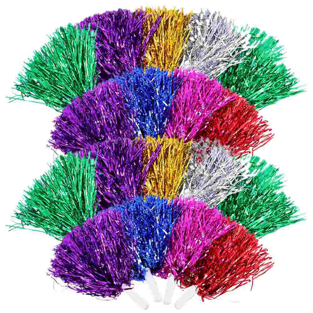 18 Pcs Hand Stick to Shake Bouquet Cheering Props Pom Poms Pompom Outdoor Daily Sports Reusable Cheerleader Pompoms
18 Pcs Hand Stick to Shake Bouquet Cheering Props Pom Poms Pompom Outdoor Daily Sports Reusable Cheerleader Pompoms