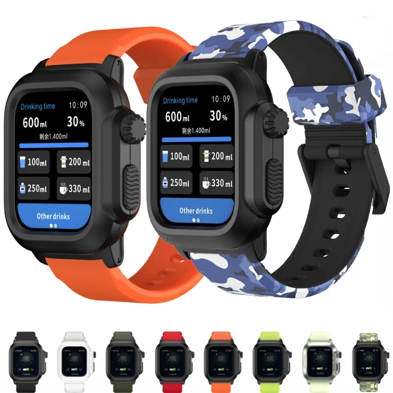 Waterproof Shell Case For Apple Watch 45mm 44mm 41mm 40mm 42mm Outdoor Sports Silicone Bracelet Wristband iWatch 8 7 6 5 4 3 SE
Waterproof Shell Case For Apple Watch 45mm 44mm 41mm 40mm 42mm Outdoor Sports Silicone Bracelet Wristband iWatch 8 7 6 5 4 3 SE