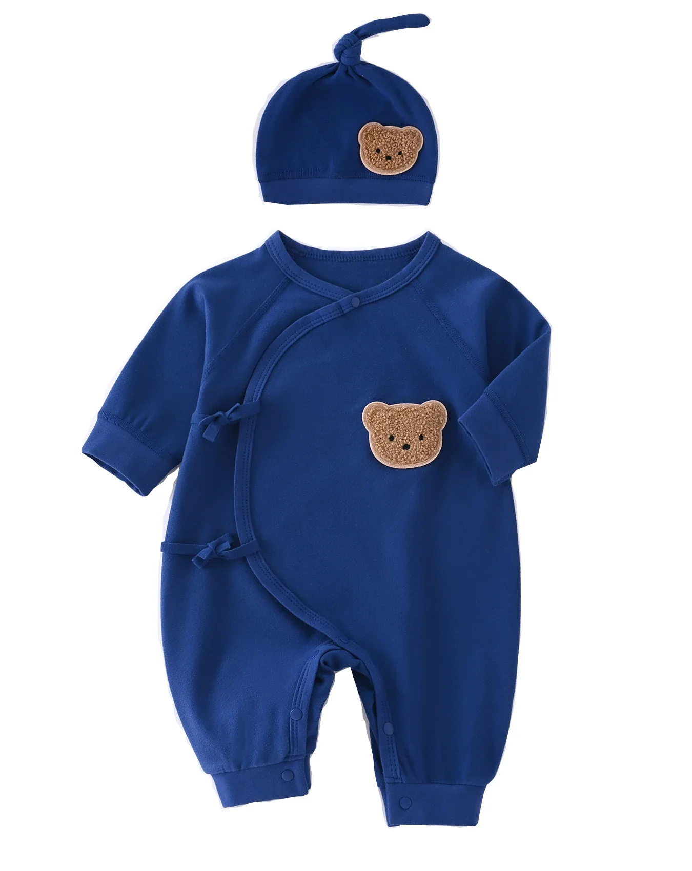 Boys Girls Newborn Bodysuit wiht Hat Clothing Baby Long Sleeve Romper Infant Solid Crew Jumpsuit For Spring, Autumn, Winter
Boys Girls Newborn Bodysuit wiht Hat Clothing Baby Long Sleeve Romper Infant Solid Crew Jumpsuit For Spring, Autumn, Winter