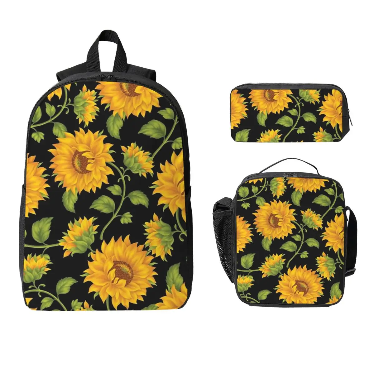 Sunflower Backpack Student BookBag School Bag Laptop Shoulder Bags 3ps Insulated Lunch Bag Pencil Case
Sunflower Backpack Student BookBag School Bag Laptop Shoulder Bags 3ps Insulated Lunch Bag Pencil Case