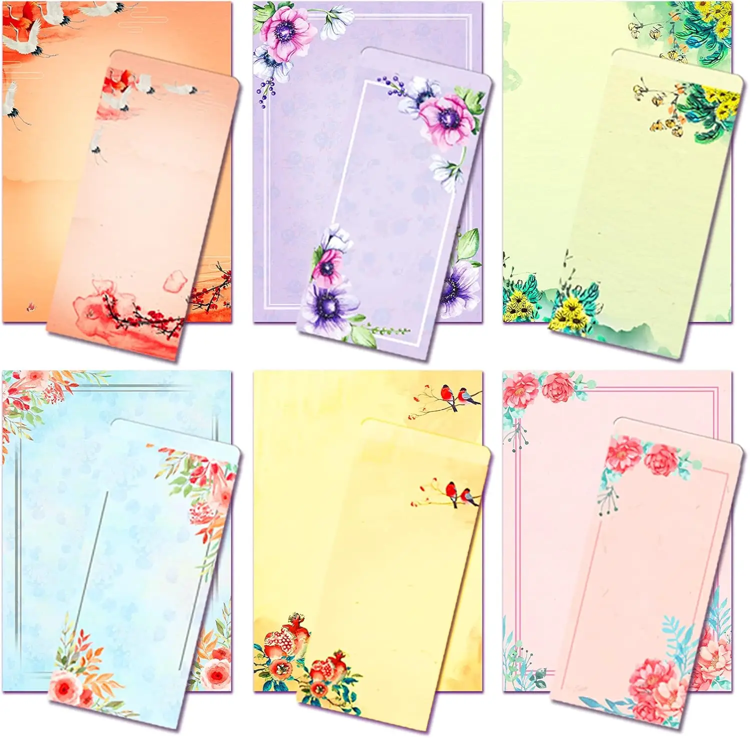 A4 Vintage Floral Stationery Paper 48 Sheets and Self-Sealing Envelopes 24 Pc Set, Heavy Weight Printer Friendly Paper for
A4 Vintage Floral Stationery Paper 48 Sheets and Self-Sealing Envelopes 24 Pc Set, Heavy Weight Printer Friendly Paper for