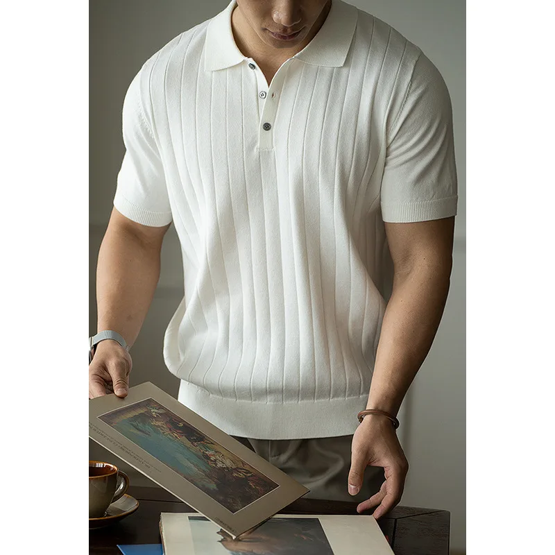 Machine Washable Woolen Short Sleeve Shirt for Men Spring Summer New Knitted Half Sleeve T-Shirt Casual Wear
Machine Washable Woolen Short Sleeve Shirt for Men Spring Summer New Knitted Half Sleeve T-Shirt Casual Wear