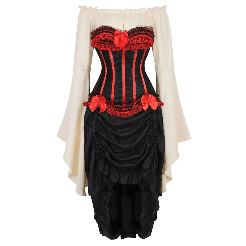 bustier dress corset top skirt three-piece irregular costume cosplay showgirl dance lace corsets burlesque vintage medieval red
bustier dress corset top skirt three-piece irregular costume cosplay showgirl dance lace corsets burlesque vintage medieval red
