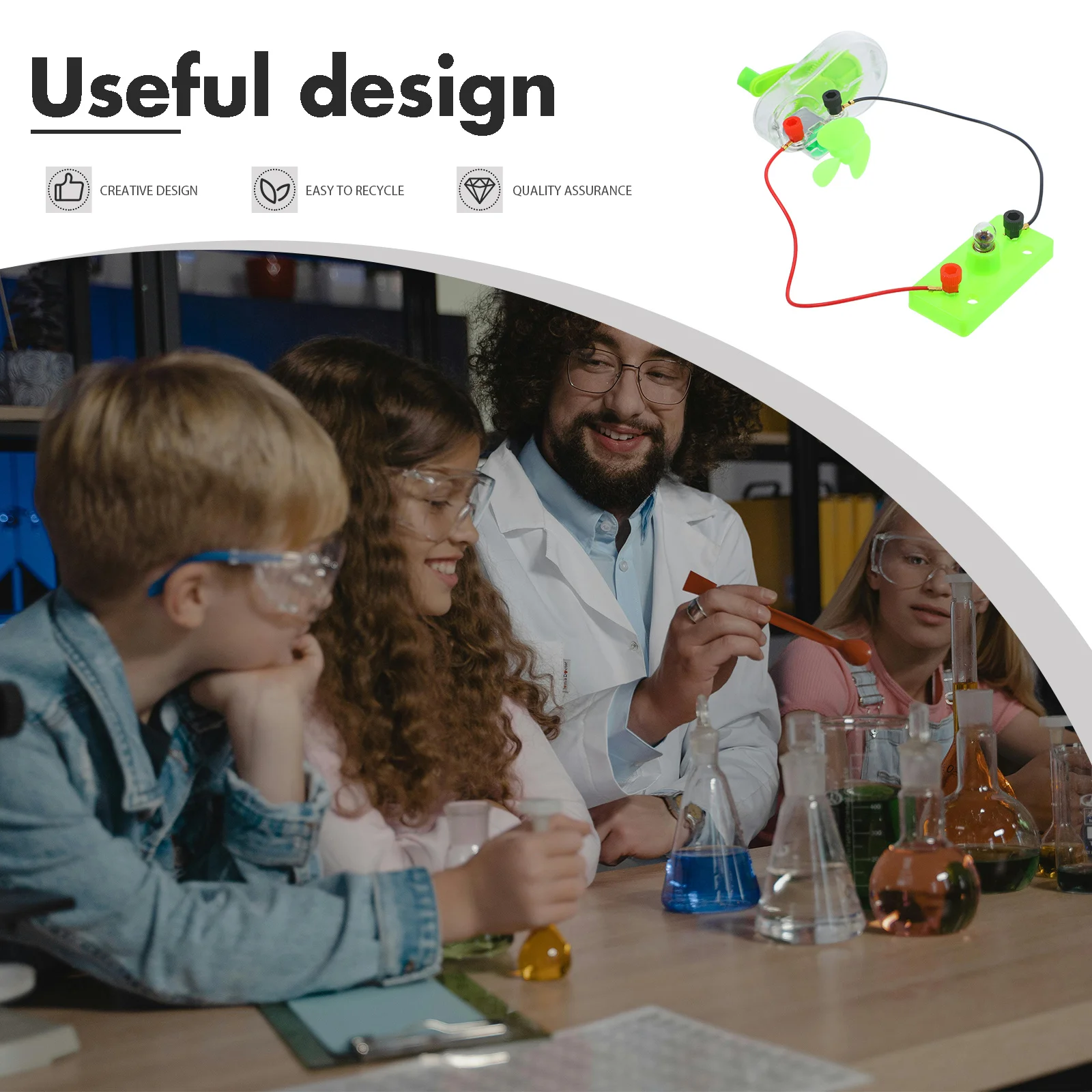 Hand-crank Generator Experiment Package Student DIY Electric -cranked
Hand-crank Generator Experiment Package Student DIY Electric -cranked
