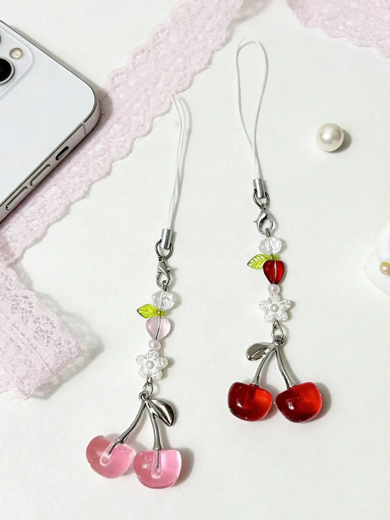 1 Pc Ins-Style Light And Fresh Strawberry Heart-Shaped Mobile Phone Pendant, Mobile Phone Chain, Ccd Camera Accessory, Mobile Phone Case Hanging String, Keychain Pendant
1 Pc Ins-Style Light And Fresh Strawberry Heart-Shaped Mobile Phone Pendant, Mobile Phone Chain, Ccd Camera Accessory, Mobile Phone Case Hanging String, Keychain Pendant