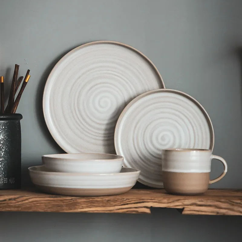 Such As The Old Series of Retro Ceramic Tableware Household Bowls and Mugs Water Cups Salad Dishes Western Dishes Soup Plates
Such As The Old Series of Retro Ceramic Tableware Household Bowls and Mugs Water Cups Salad Dishes Western Dishes Soup Plates