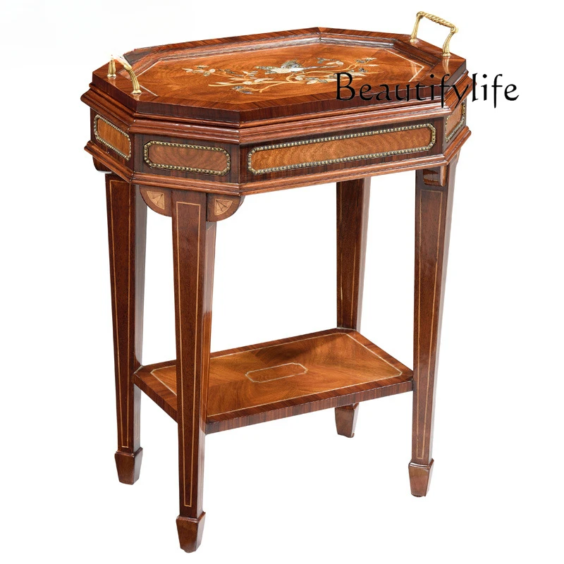 European-style corner villa classical solid wood decoration few Alexander imported version small coffee table living room
European-style corner villa classical solid wood decoration few Alexander imported version small coffee table living room