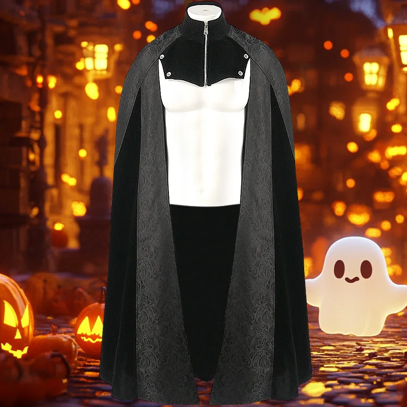 Новинка 2025 года, жаккардовый плащ для взрослых и мужчин, свободный повседневный плащ в стиле ретро, средневековые накидки, новые винтажные пальто на молнии для вечеринки на Хэллоуин
Новинка 2025 года, жаккардовый плащ для взрослых и мужчин, свободный повседневный плащ в стиле ретро, средневековые накидки, новые винтажные пальто на молнии для вечеринки на Хэллоуин