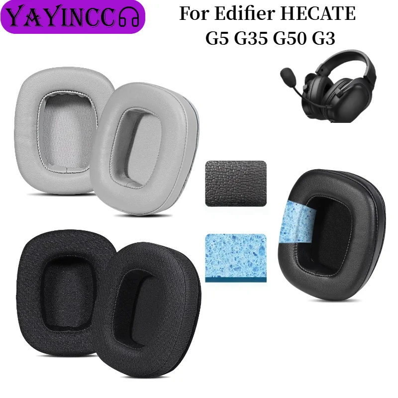 Replacement breathable mesh fabric / Memory sponge protein skin Earpads For Edifier HECATE G5 G35 G50 G3 Headphone repair parts
Replacement breathable mesh fabric / Memory sponge protein skin Earpads For Edifier HECATE G5 G35 G50 G3 Headphone repair parts