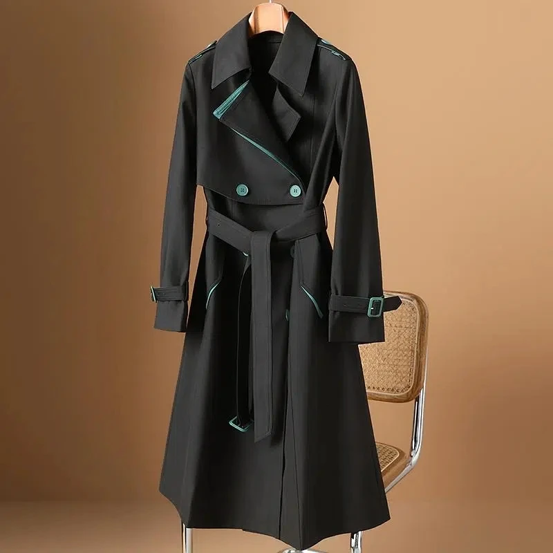Medium length windbreaker for women's autumn 2022 New European style thickened tall suit windbreaker coat
Medium length windbreaker for women's autumn 2022 New European style thickened tall suit windbreaker coat