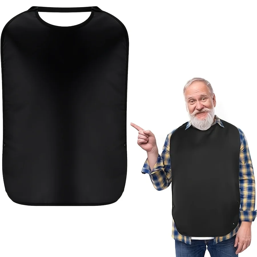 1 шт., черный двухслойный эластичный нагрудник для взрослых с поддоном для остатков еды, моющийся/можно стирать в машине, защита одежды
1 шт., черный двухслойный эластичный нагрудник для взрослых с поддоном для остатков еды, моющийся/можно стирать в машине, защита одежды