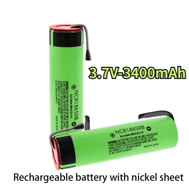 18650 литиевая перезаряжаемая батарея NCR18650B 3.7V3400mAh, сварная никелевая батарея, сильная фотовспышка
18650 литиевая перезаряжаемая батарея NCR18650B 3.7V3400mAh, сварная никелевая батарея, сильная фотовспышка