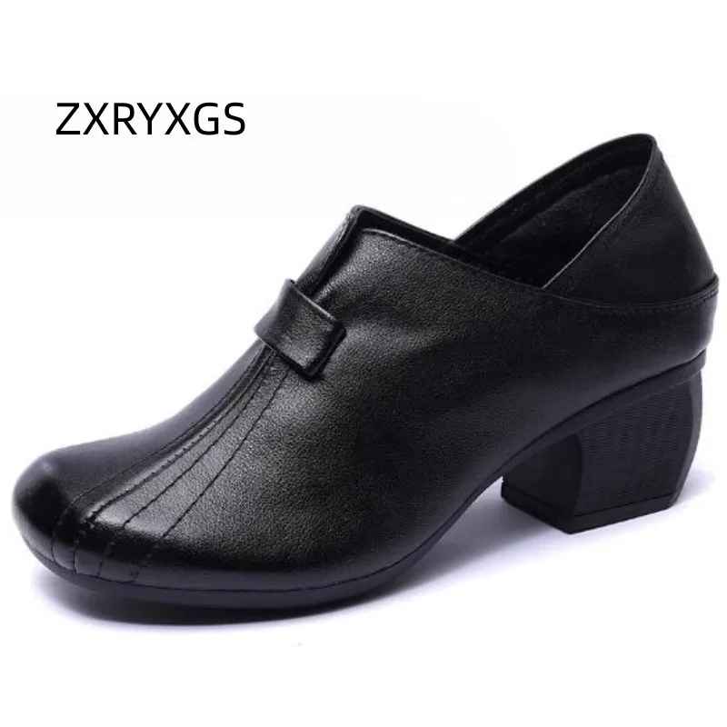 2024 New Classic Retro Square Toe Full Genuine Leather Shoes Women High Heel Shoes Soft Sole Comfortable Elegant Women Shoes
2024 New Classic Retro Square Toe Full Genuine Leather Shoes Women High Heel Shoes Soft Sole Comfortable Elegant Women Shoes
