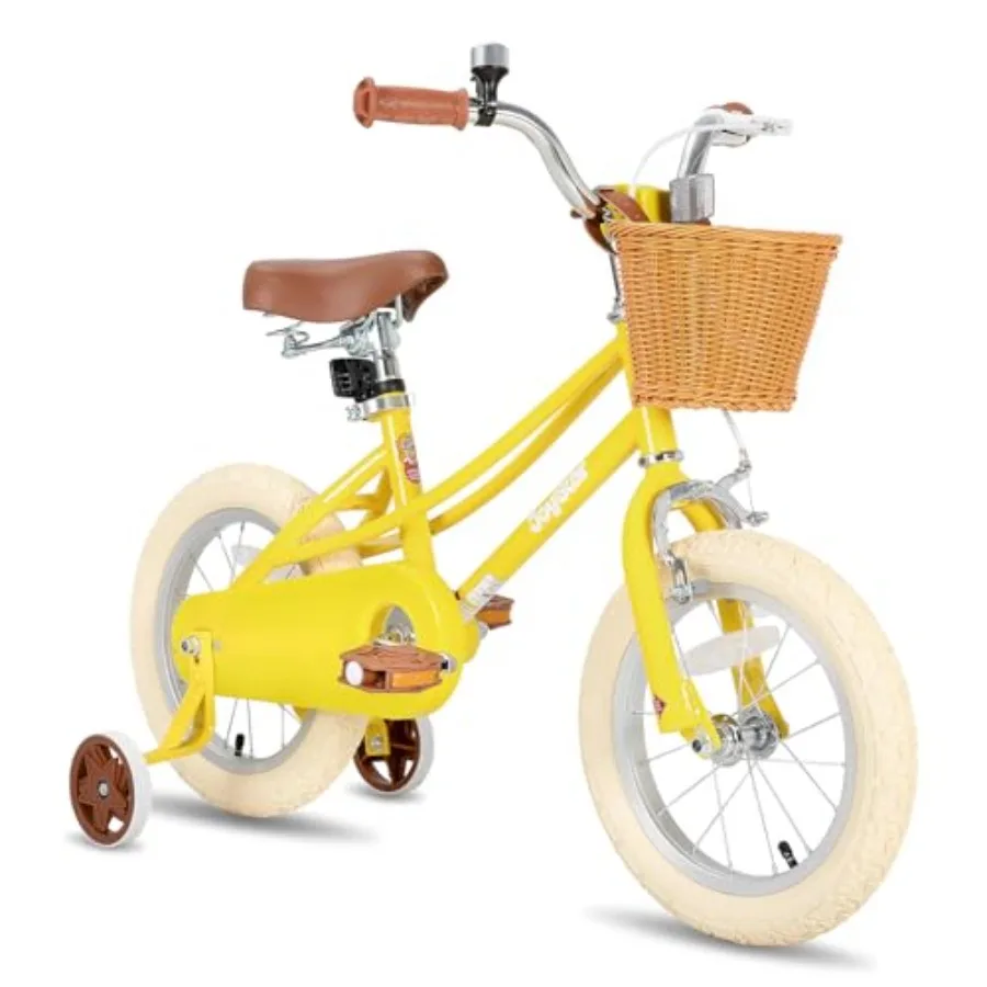 Retro style kids bike for 2-year-old toddlers and kids, steel frame, red color, with kickstand and adjustable seat
Retro style kids bike for 2-year-old toddlers and kids, steel frame, red color, with kickstand and adjustable seat