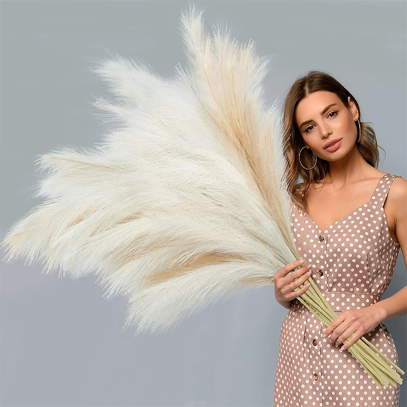 90/120CM 1Pcs Fluffy Pampas Grass Bouquet for Wedding Home Party Vase Decoration Boho Fake Plant Reed Flowers Arrangement
90/120CM 1Pcs Fluffy Pampas Grass Bouquet for Wedding Home Party Vase Decoration Boho Fake Plant Reed Flowers Arrangement
