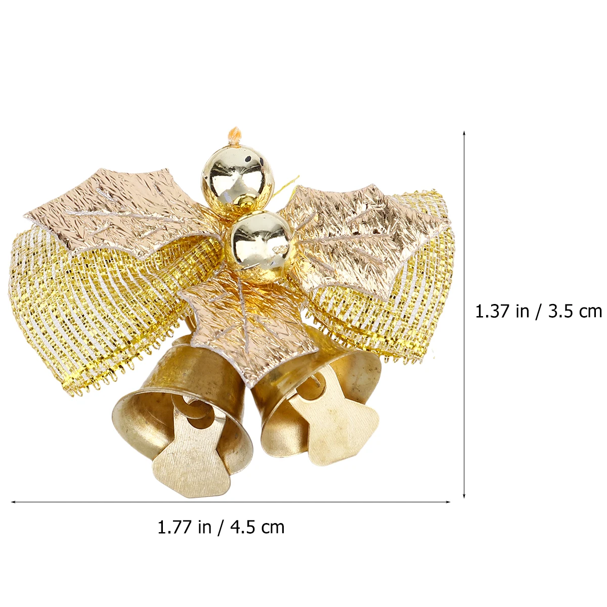 6 Pcs Christmas Tree Decorations Golden Bows Mini Fabric Ribbon Bell naments Shining Craft Holiday Accessories
6 Pcs Christmas Tree Decorations Golden Bows Mini Fabric Ribbon Bell naments Shining Craft Holiday Accessories