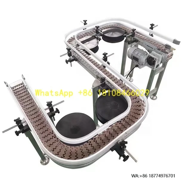 Efficiency Food Conveyor Cycle Turn U-line Flexible Chain Plate Beverage Conveyor Stainless Steel Customized Adjustable Speed Du
Efficiency Food Conveyor Cycle Turn U-line Flexible Chain Plate Beverage Conveyor Stainless Steel Customized Adjustable Speed Du