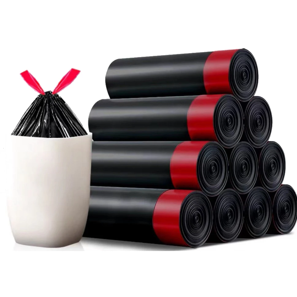15pcs/roll Thick Trash Bags, Tear-Off Drawstring Trash Can Liners,For Home, Kitchen, Restaurant, Living Room, Garbage Sorting
15pcs/roll Thick Trash Bags, Tear-Off Drawstring Trash Can Liners,For Home, Kitchen, Restaurant, Living Room, Garbage Sorting