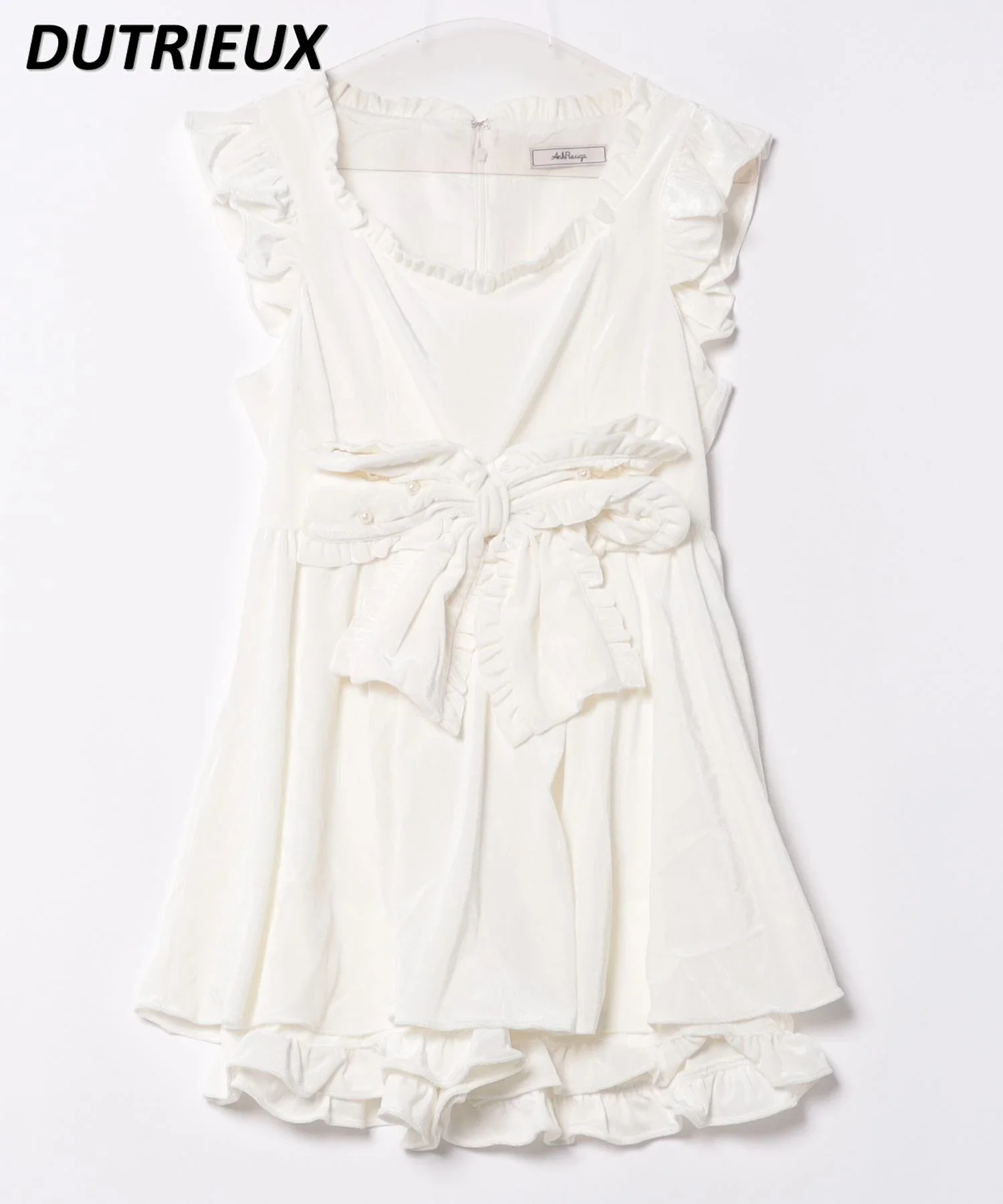 Spring and Summer New Corduroy Fabric Bow Waist Slimming Dress Shorts for Women Sweet Girls Sleeveless Short Dresses
Spring and Summer New Corduroy Fabric Bow Waist Slimming Dress Shorts for Women Sweet Girls Sleeveless Short Dresses