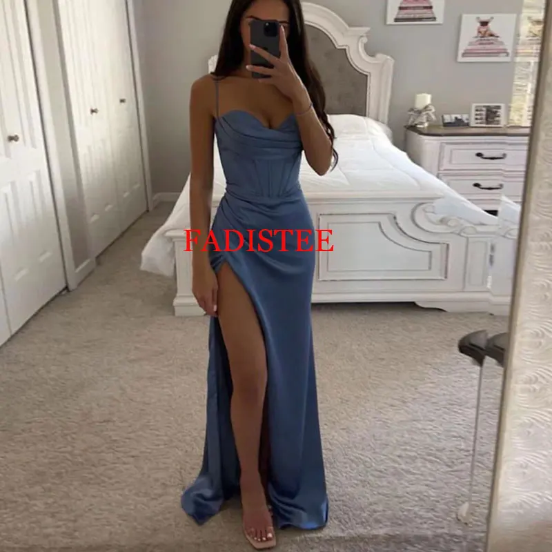 2022 New Style Prom Dresses Sexy High Slit Backless Evening Dresses Long Formal Gowns Elegant Dress Women For Wedding Part
2022 New Style Prom Dresses Sexy High Slit Backless Evening Dresses Long Formal Gowns Elegant Dress Women For Wedding Part