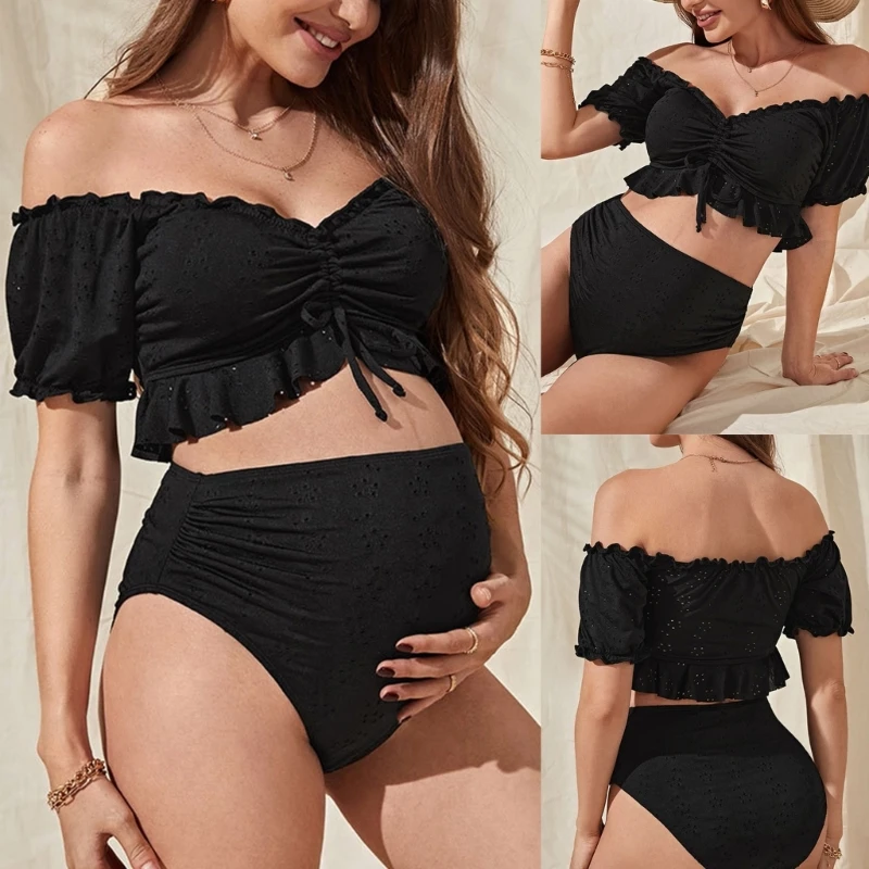 High Waist Maternity Swimsuit Feature Short Sleeves for Comfortable Support During Pregnancy and Swimming Activity A2UB
High Waist Maternity Swimsuit Feature Short Sleeves for Comfortable Support During Pregnancy and Swimming Activity A2UB