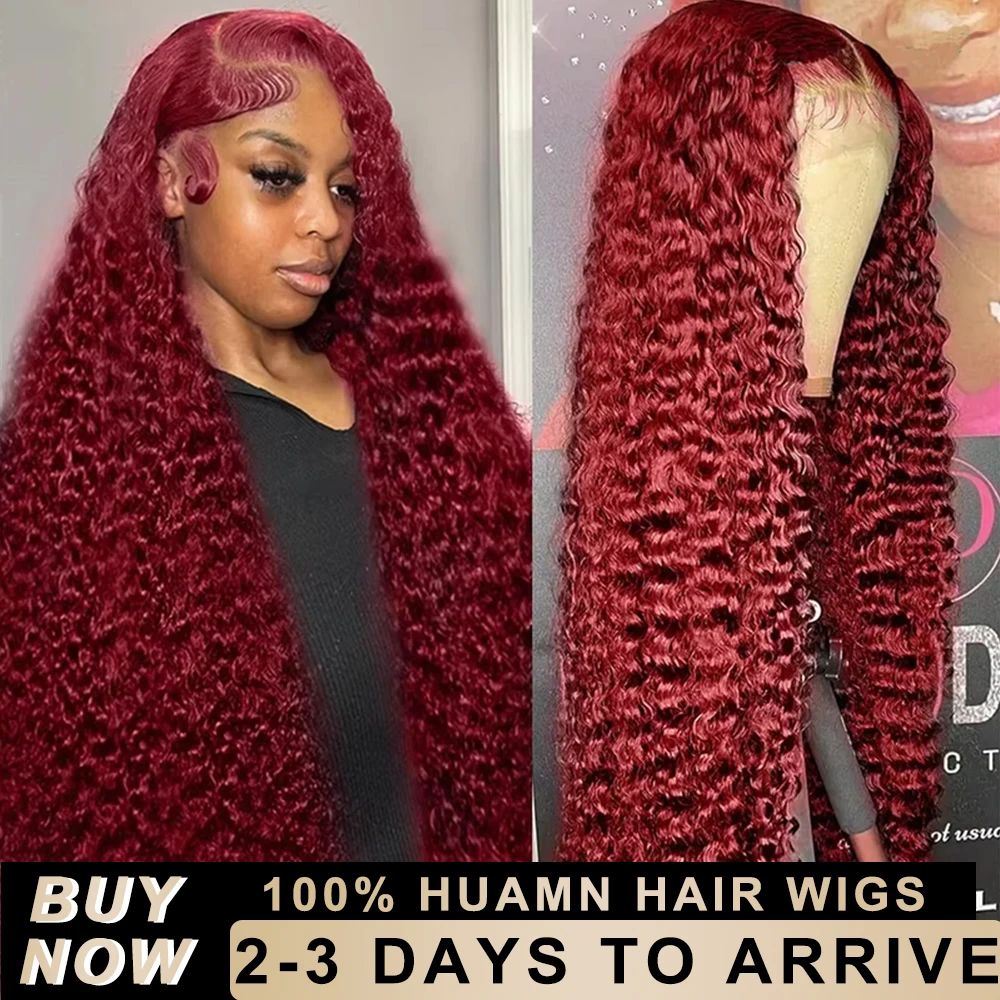40 30 Inch 99j Burgundy 13x6 Hd Lace Front Human Hair Wig Red Colored Remy Wig 13x5 Curly Deep Wave Transparent Lace Frontal Wig
40 30 Inch 99j Burgundy 13x6 Hd Lace Front Human Hair Wig Red Colored Remy Wig 13x5 Curly Deep Wave Transparent Lace Frontal Wig