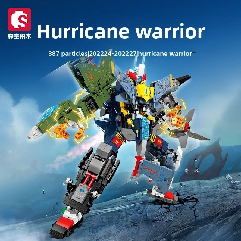 Senbao 4-in-1 Hurricane Warrior Transforming Robot Mechanical Building Block Toy
Senbao 4-in-1 Hurricane Warrior Transforming Robot Mechanical Building Block Toy