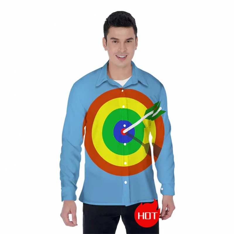 Dartboard Design 3D Printed Lapel Blouse Casual Dart Club Long Sleeve Shirts For Men Clothes Hip Hop Male Streetwear Button Tops
Dartboard Design 3D Printed Lapel Blouse Casual Dart Club Long Sleeve Shirts For Men Clothes Hip Hop Male Streetwear Button Tops