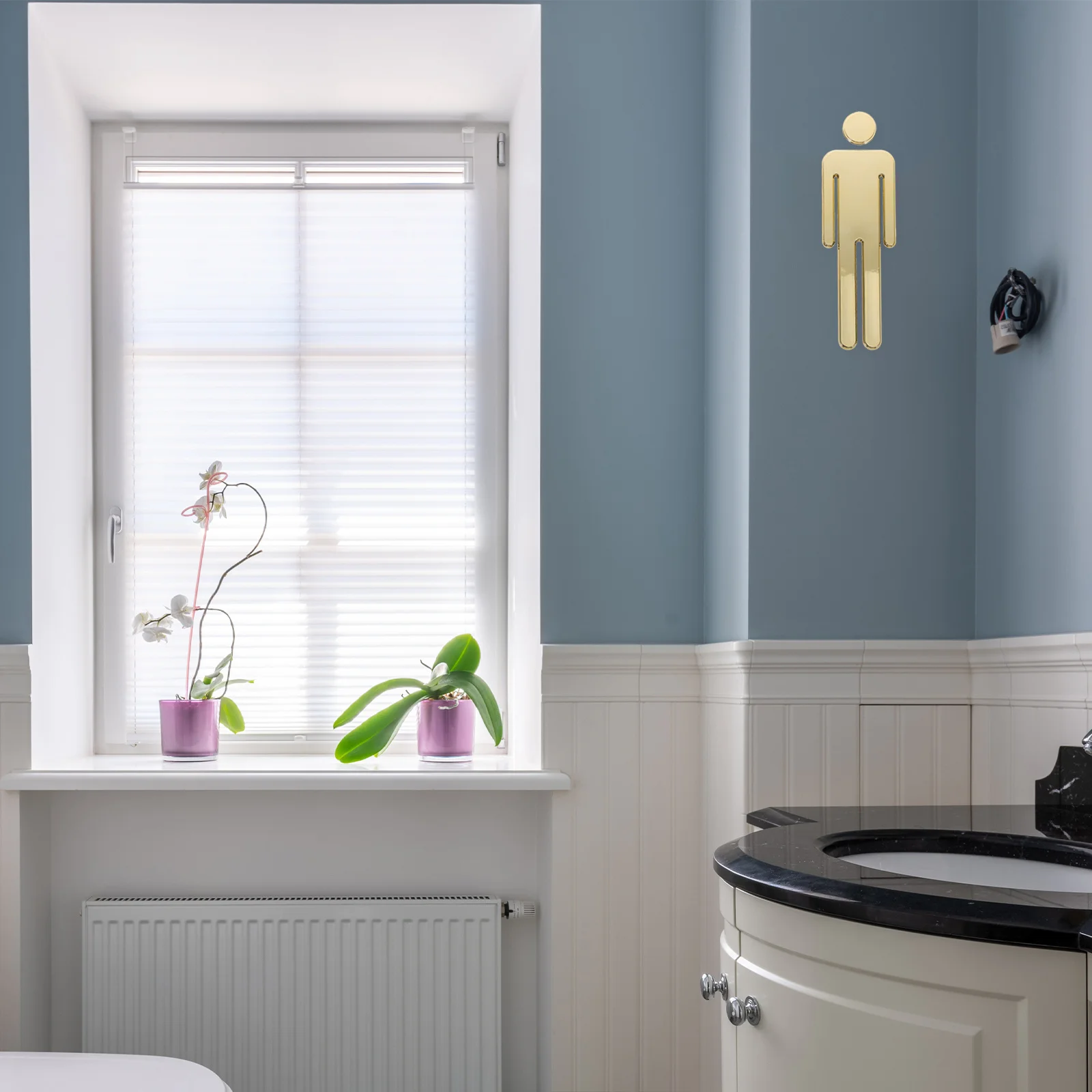 1 Pair Stainless Steel Bathroom Signs Women Men Washroom Identification Adhesive Wall Door Markers For Office Hotel Public
1 Pair Stainless Steel Bathroom Signs Women Men Washroom Identification Adhesive Wall Door Markers For Office Hotel Public