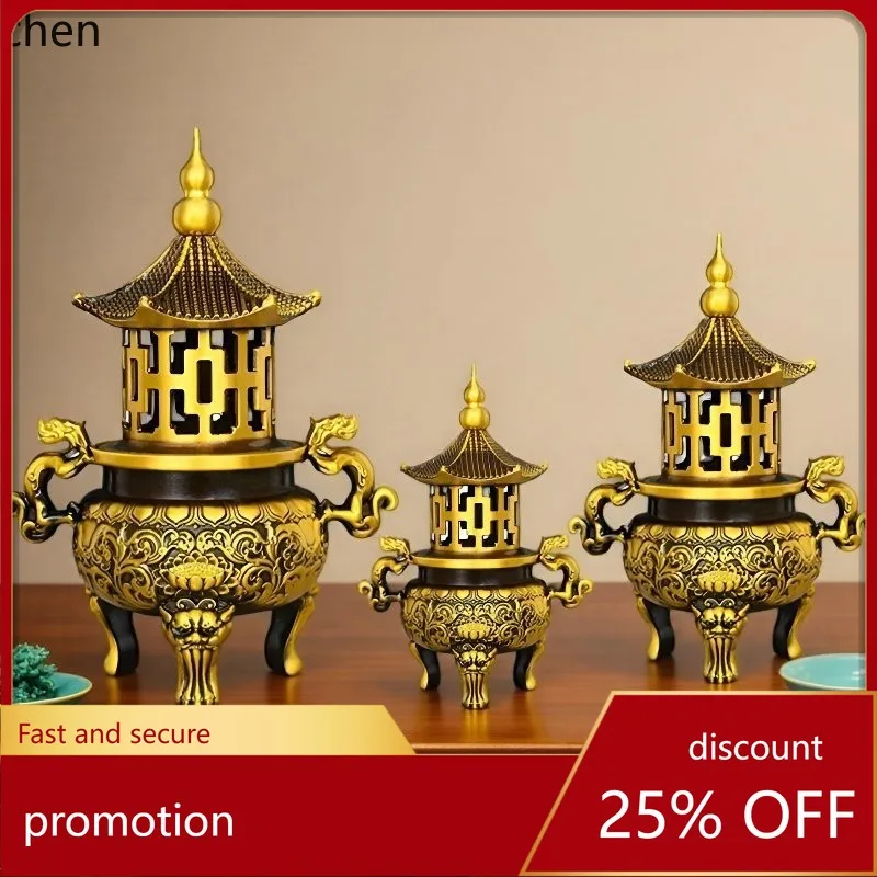 Cz brass suan ni pavilion stove brass copper dragon pattern tower stove crafts ornaments
Cz brass suan ni pavilion stove brass copper dragon pattern tower stove crafts ornaments