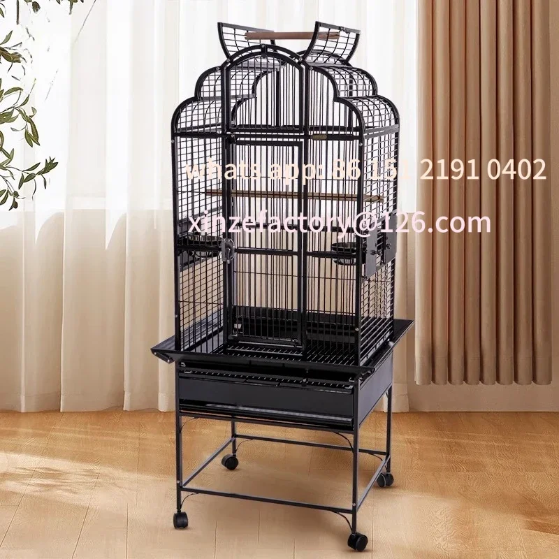 Customizable Parrot cage metal medium and large square tube bird cage splash-proof arc top can be opened luxury iron cage
Customizable Parrot cage metal medium and large square tube bird cage splash-proof arc top can be opened luxury iron cage