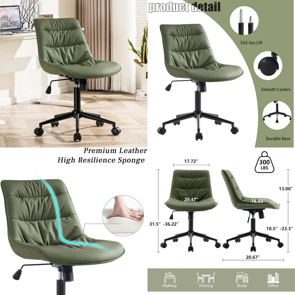 Kidol Shellder Faux Leather Swivel Chair with Adjustable Height and Soft Backrest for Office Use
Kidol Shellder Faux Leather Swivel Chair with Adjustable Height and Soft Backrest for Office Use