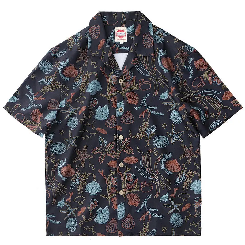Men Hawaiian Ethnic Geometric Print Short Sleeve Shirts Camp Collar Loose Casual Button Down Beach Vacation Tops
Men Hawaiian Ethnic Geometric Print Short Sleeve Shirts Camp Collar Loose Casual Button Down Beach Vacation Tops