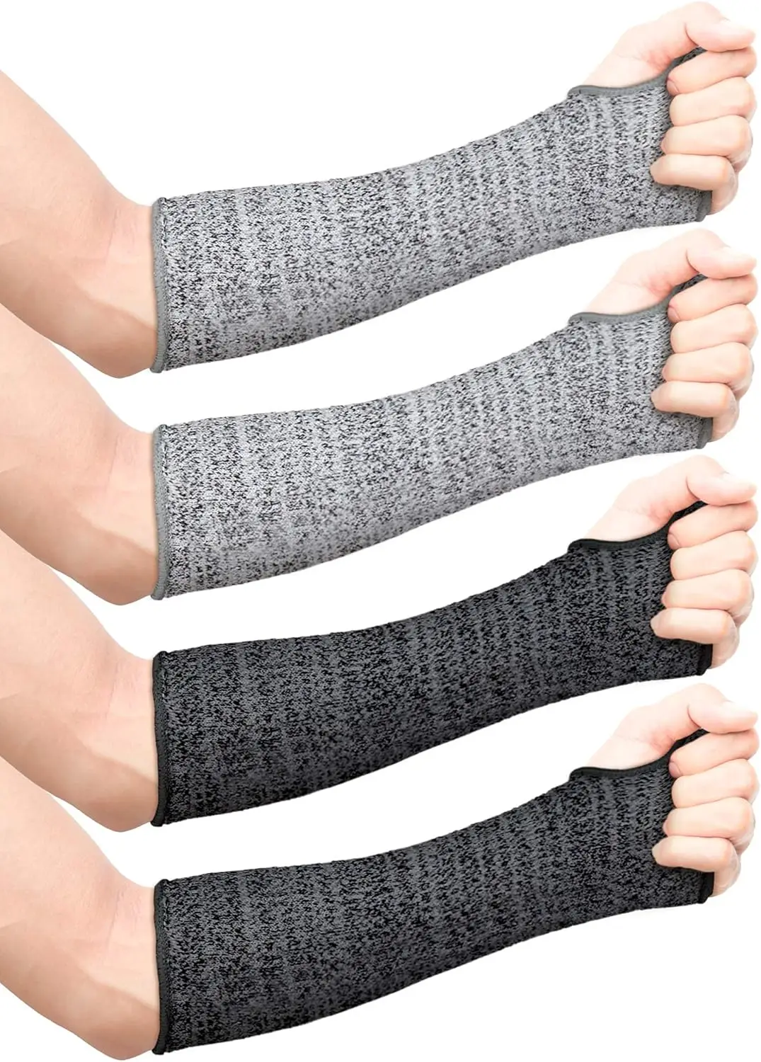 Cut Resistant Arm Sleeves with Thumb Hole for Kitchen Garden Safety Protection
Cut Resistant Arm Sleeves with Thumb Hole for Kitchen Garden Safety Protection