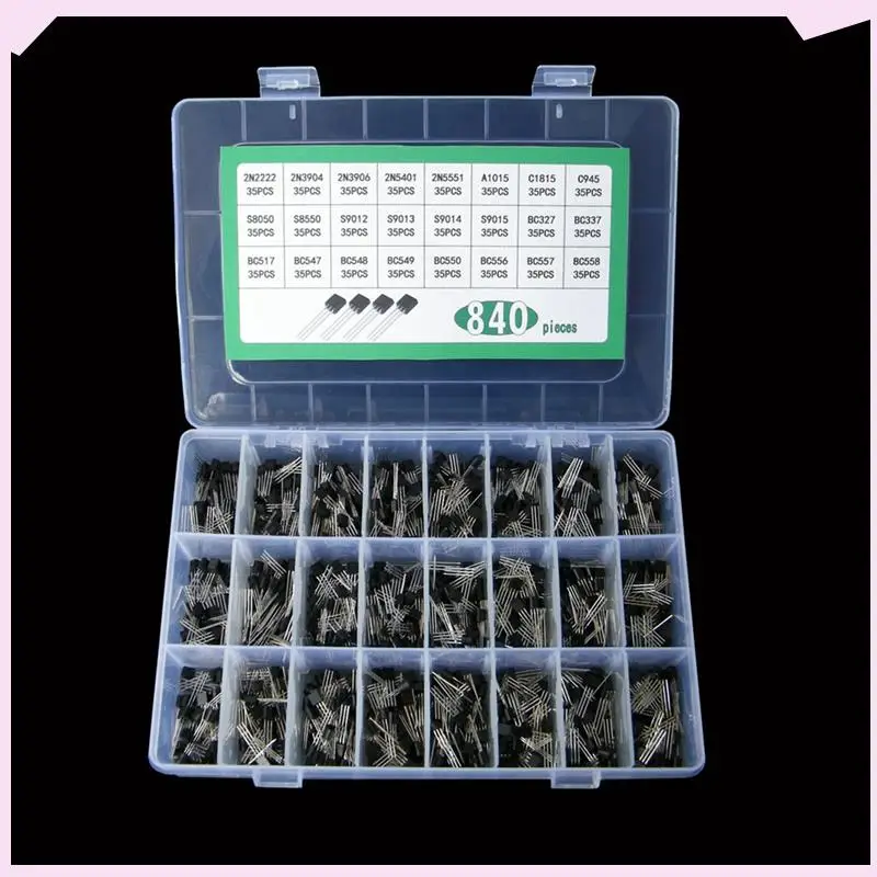 B24B 840PCS TO-92 Diode Transistor Set ABS Diode Transistor Suit 24 Specifications Transistor Kit
B24B 840PCS TO-92 Diode Transistor Set ABS Diode Transistor Suit 24 Specifications Transistor Kit