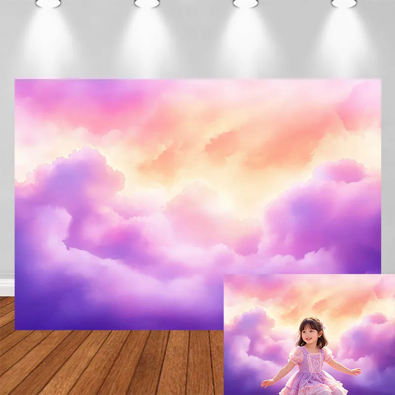 LS Photography Background Purple Pink Gradient Sky Cloud Decor Birthday Cake Smash Adult Child Portrait Photo Backdrop Studio
LS Photography Background Purple Pink Gradient Sky Cloud Decor Birthday Cake Smash Adult Child Portrait Photo Backdrop Studio