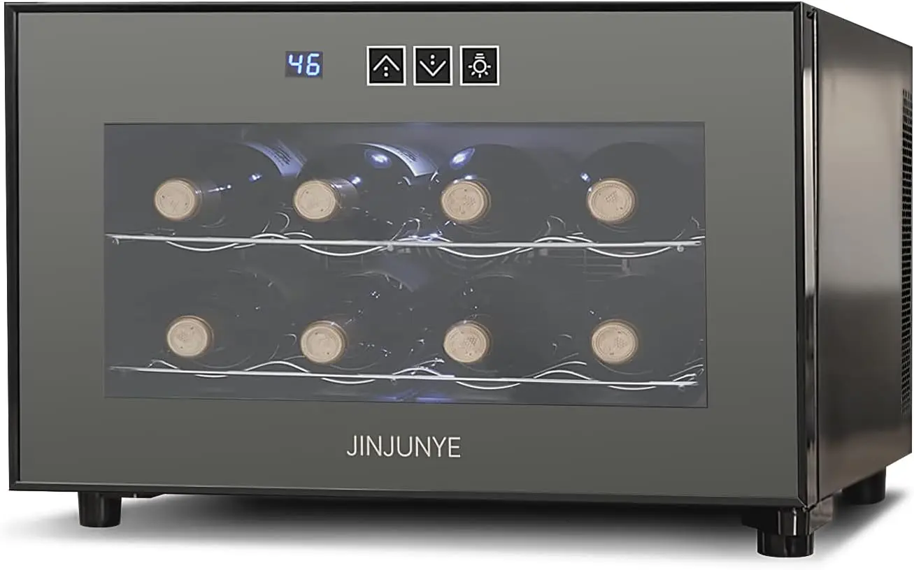 8 Bottle Wine Cooler Refrigerator, Wine Fridge Small, Countertop Wine Cooler with Temperature Control,
8 Bottle Wine Cooler Refrigerator, Wine Fridge Small, Countertop Wine Cooler with Temperature Control,