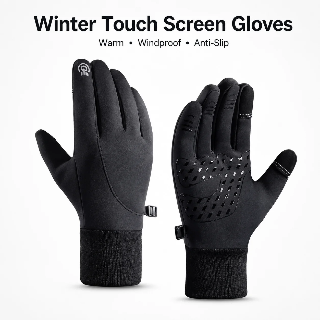 Winter Touchscreen Gloves Warm Fleece-Lined Anti-Slip Waterproof Cycling Outdoor Sport Gloves
Winter Touchscreen Gloves Warm Fleece-Lined Anti-Slip Waterproof Cycling Outdoor Sport Gloves