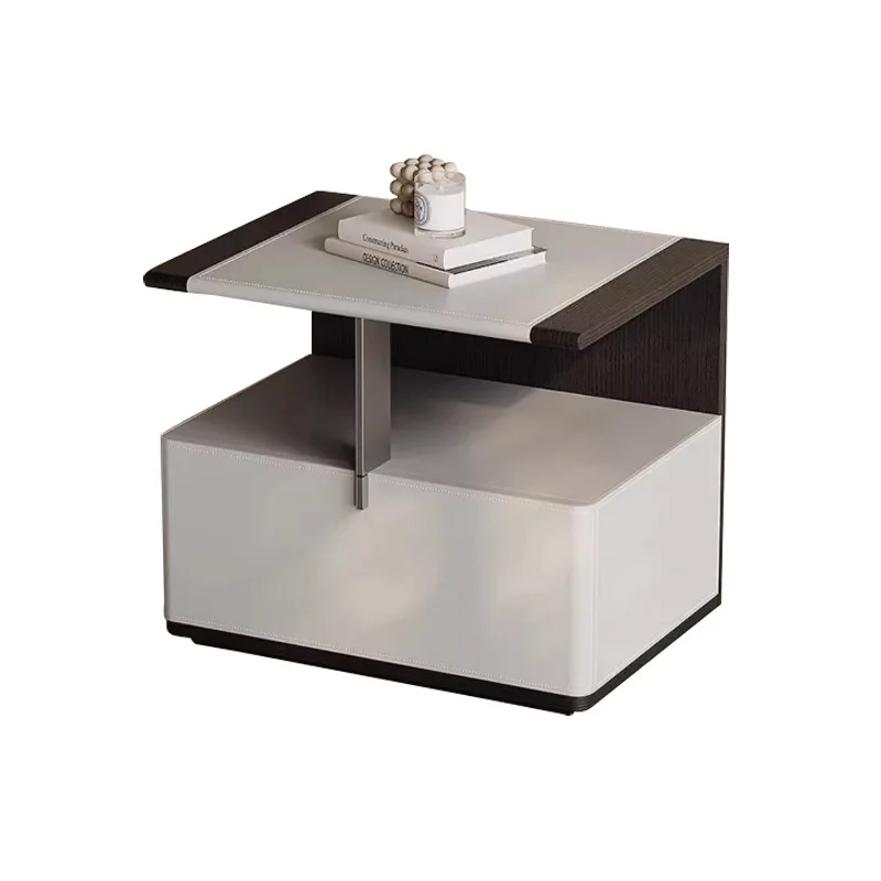 Minimalist saddle leather bedside table high-end designer bedroom small apartment bedside table creative storage hollow
Minimalist saddle leather bedside table high-end designer bedroom small apartment bedside table creative storage hollow