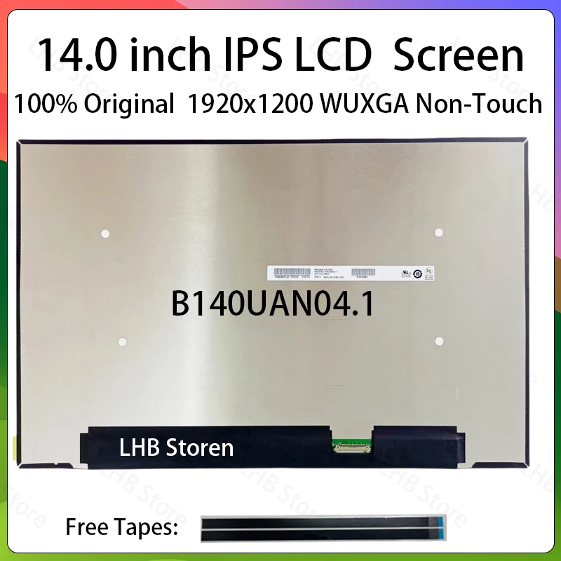 14 Inch Laptop LCD Screen B140UAN04.1 Display Matrix Panel Replacement WUXGA 1920x1200 IPS 45% NTSC eDP 30 Pins Non-Touch 07C28K
14 Inch Laptop LCD Screen B140UAN04.1 Display Matrix Panel Replacement WUXGA 1920x1200 IPS 45% NTSC eDP 30 Pins Non-Touch 07C28K