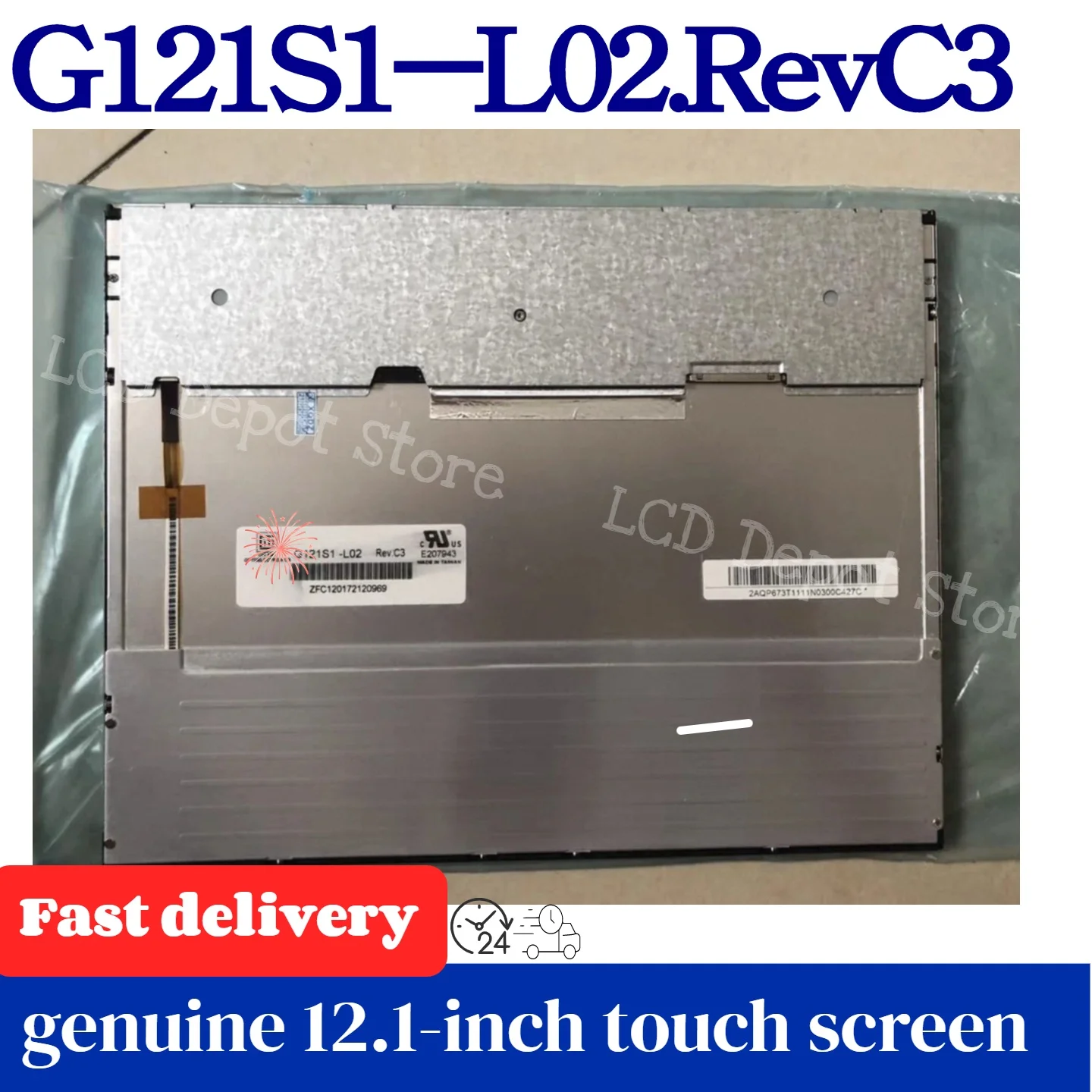 Original 12.1-inch G121S1-L02.RevC3 G121AGE-L03 LCD display
Original 12.1-inch G121S1-L02.RevC3 G121AGE-L03 LCD display
