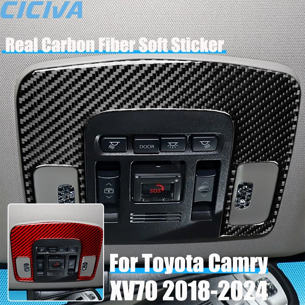 Real Carbon Fiber Car Accessories Reading Light Trim Cover Soft Sticker For Toyota Camry XV70 2018 2019 2020 2021 2022 2023 2024
Real Carbon Fiber Car Accessories Reading Light Trim Cover Soft Sticker For Toyota Camry XV70 2018 2019 2020 2021 2022 2023 2024