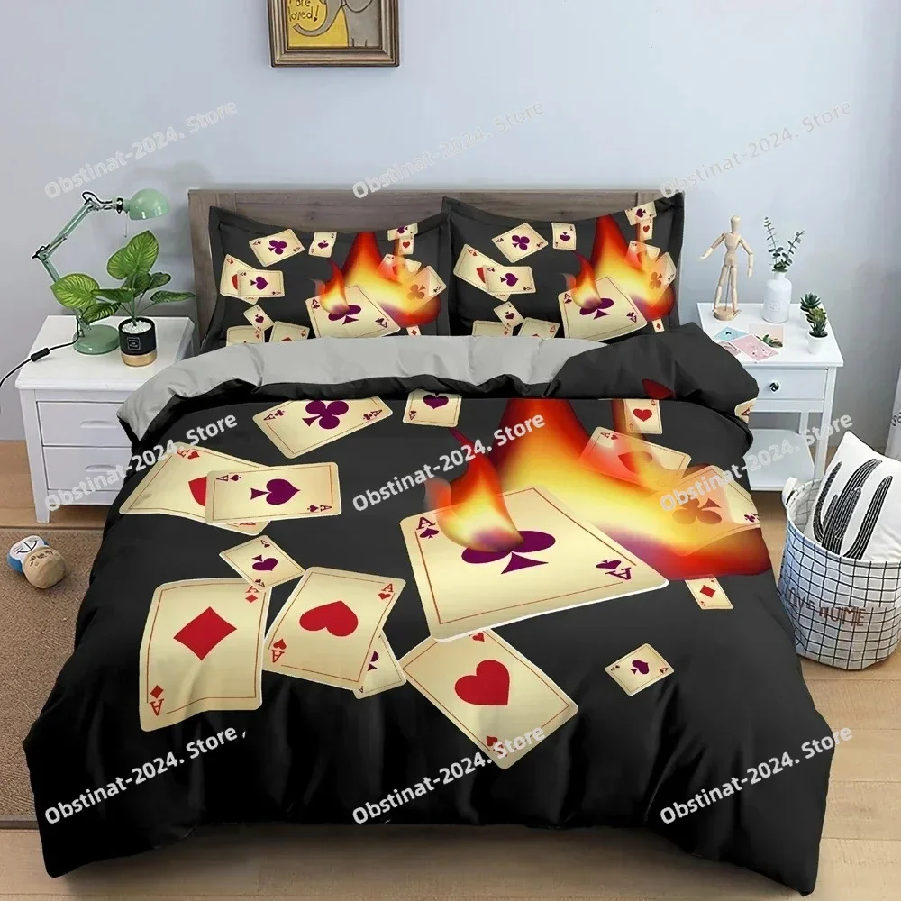 3D Playing Cards Pattern Bedding Set Luxury Cozy Duvet Cover Set King Queen Full Size Quilt Cover Pillowcase Bedclothes
3D Playing Cards Pattern Bedding Set Luxury Cozy Duvet Cover Set King Queen Full Size Quilt Cover Pillowcase Bedclothes