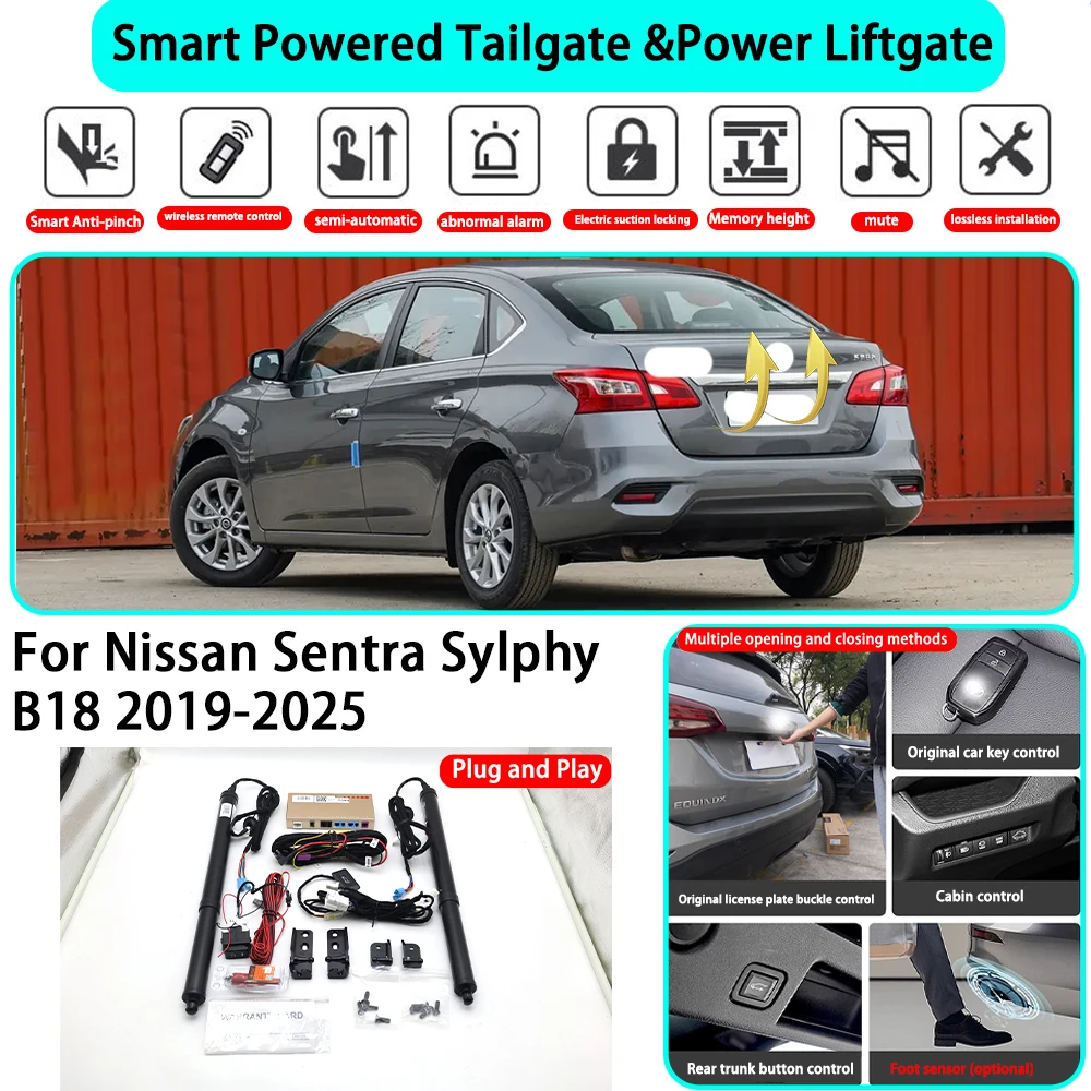 for Nissan Sentra Sylphy B18 2019-2025 OEM Smart Automatic Powered Tailgate Electric Power Tailgate Lift Kit Key Close
for Nissan Sentra Sylphy B18 2019-2025 OEM Smart Automatic Powered Tailgate Electric Power Tailgate Lift Kit Key Close