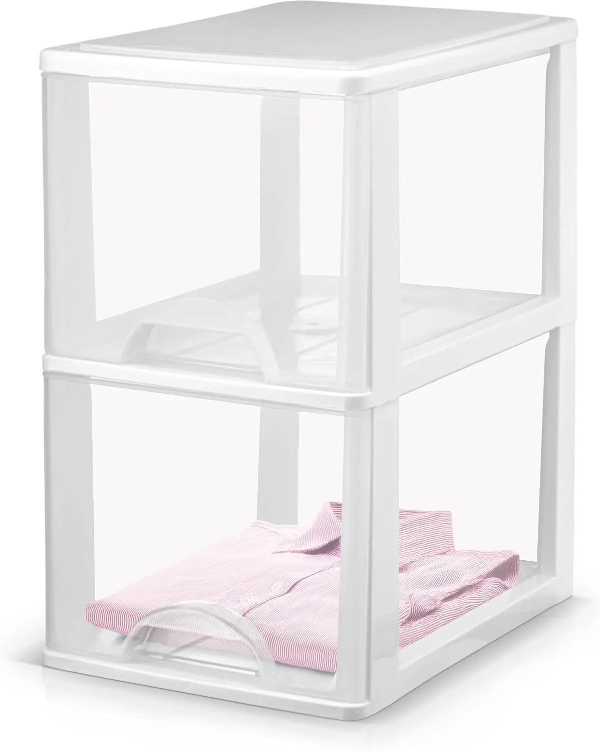 Plastic Small 2-Drawer Storage Organizer, Slim Narrow, White/Clear Crafts Drawers Storage Organizer (13'H x 10'D x 7'W)
Plastic Small 2-Drawer Storage Organizer, Slim Narrow, White/Clear Crafts Drawers Storage Organizer (13'H x 10'D x 7'W)