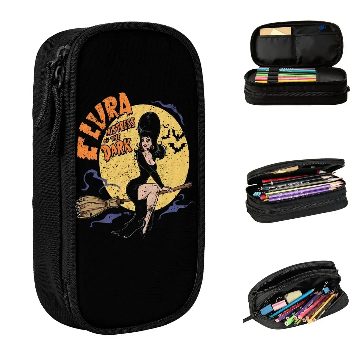Comedy Elviras Mistress Of The Dark Pencil Cases Pen Box for Girl Boy Large Storage Pencil Bags School Supplies Gift Stationery
Comedy Elviras Mistress Of The Dark Pencil Cases Pen Box for Girl Boy Large Storage Pencil Bags School Supplies Gift Stationery