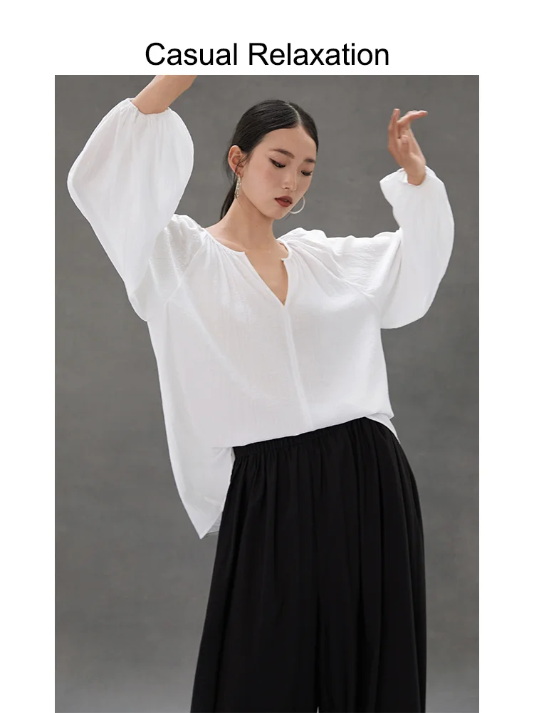 Chic White Casual irt Long Sve Women's Top Ele Loose Fit Spring Summer New Sle Commute Faion Breathable Polyeste...
Chic White Casual irt Long Sve Women's Top Ele Loose Fit Spring Summer New Sle Commute Faion Breathable Polyeste...