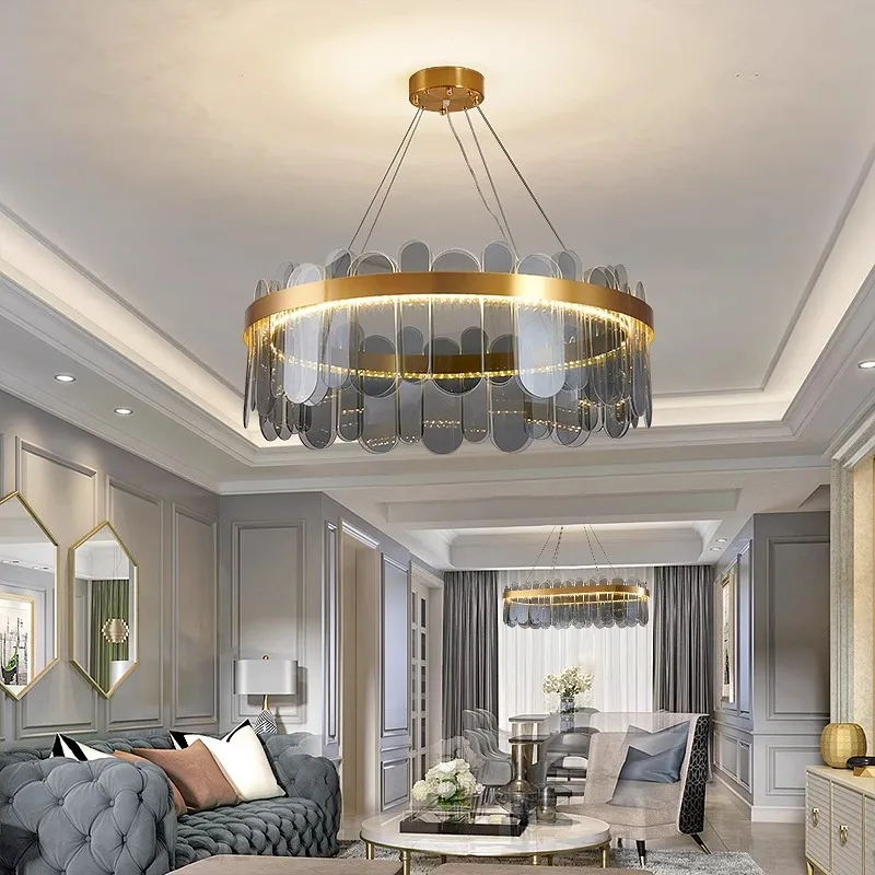 Full brass dimmable glass pendant light, lustre living room, dining room home ceiling lighting decorative ceiling lights.
Full brass dimmable glass pendant light, lustre living room, dining room home ceiling lighting decorative ceiling lights.