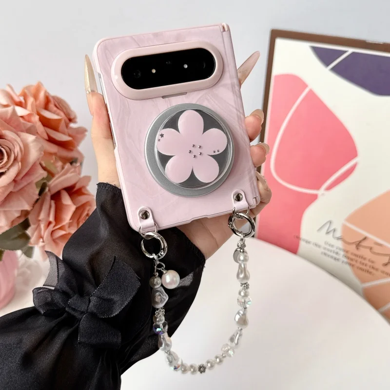 Flower Holder with Bracelet Design Protector For Huawei Pura X Max Case Folding Dual Hinge Mobile Phone Back Cover
Flower Holder with Bracelet Design Protector For Huawei Pura X Max Case Folding Dual Hinge Mobile Phone Back Cover